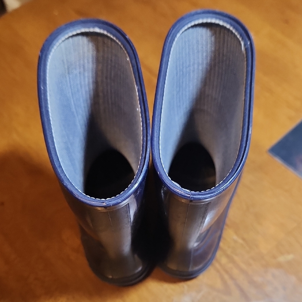 Kids Blue Rain Boots Size 7-8 - Picture 5 of 5